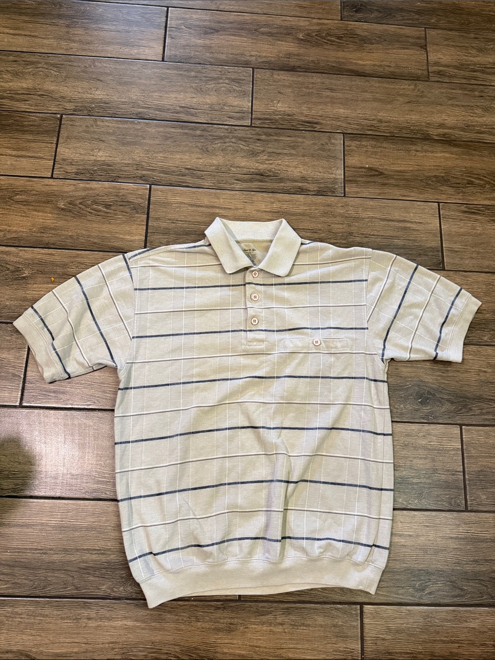 David Taylor Mens Size M Short Sleeve  Grandpa Polo Shirt